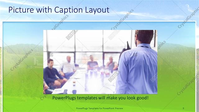 Picture with Caption presentation slide layout