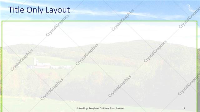 Title Only presentation slide layout