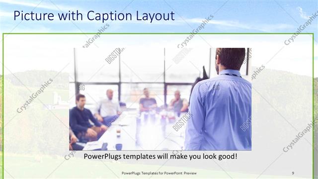Picture with Caption presentation slide layout