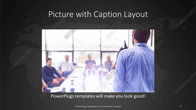 Picture with Caption presentation slide layout