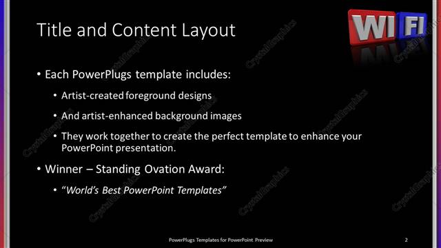 Title and Content presentation slide layout