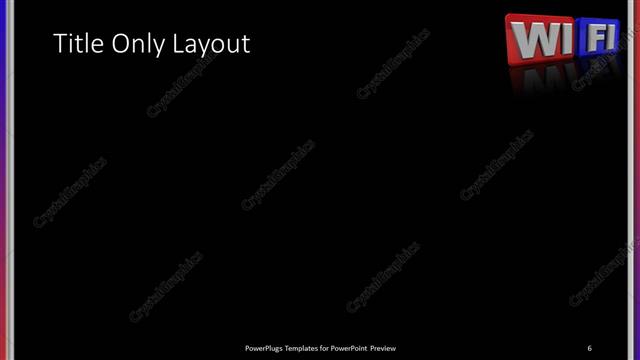 Title Only presentation slide layout