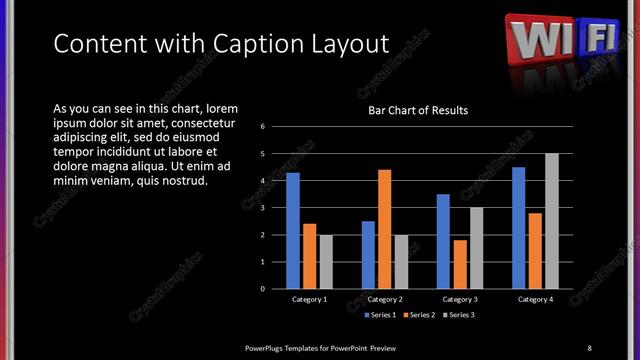 Content with Caption presentation slide layout