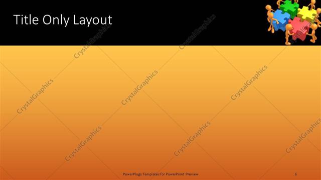 Title Only presentation slide layout