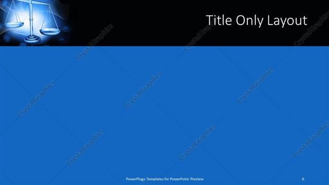 Title Only presentation slide layout