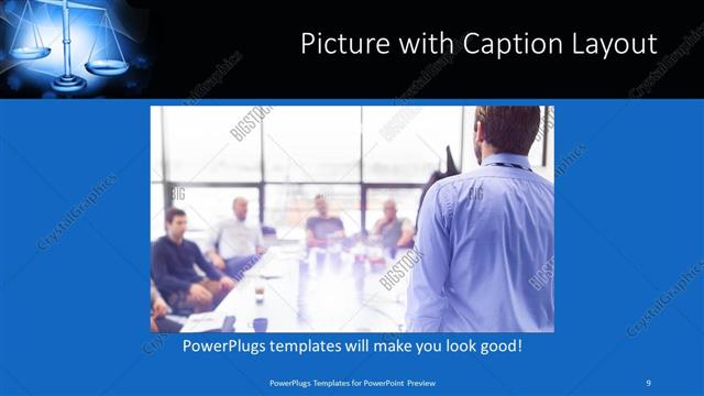 Picture with Caption presentation slide layout