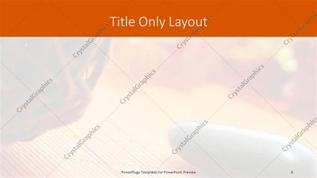 Title Only presentation slide layout