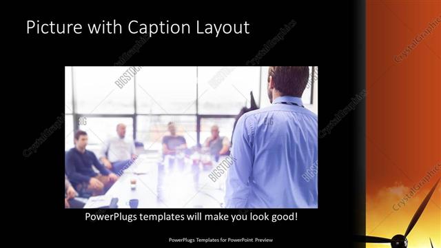 Picture with Caption presentation slide layout