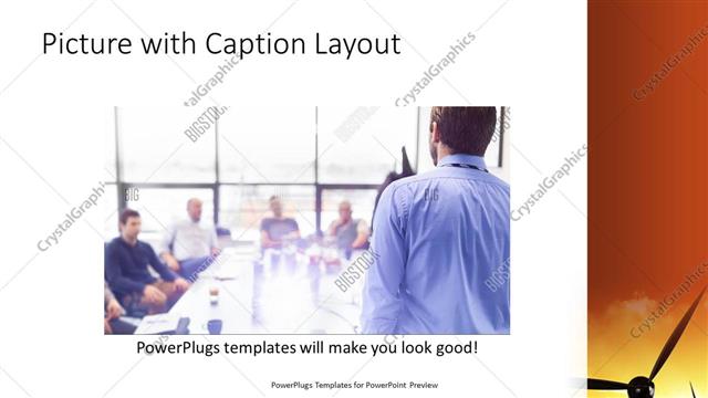 Picture with Caption presentation slide layout