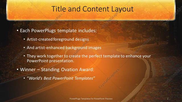 Title and Content presentation slide layout