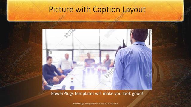 Picture with Caption presentation slide layout