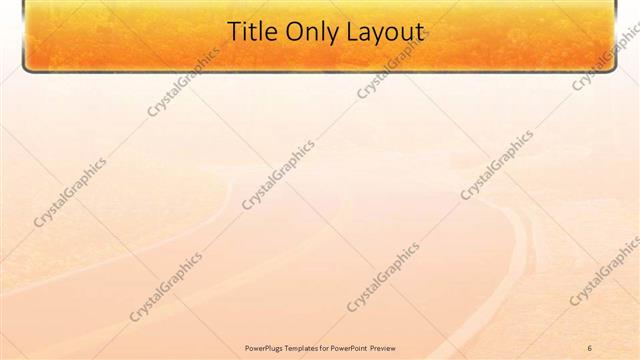 Title Only presentation slide layout