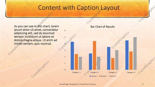 Content with Caption presentation slide layout