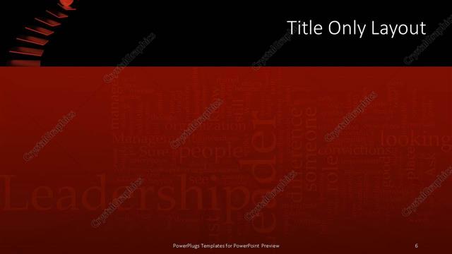 Title Only presentation slide layout