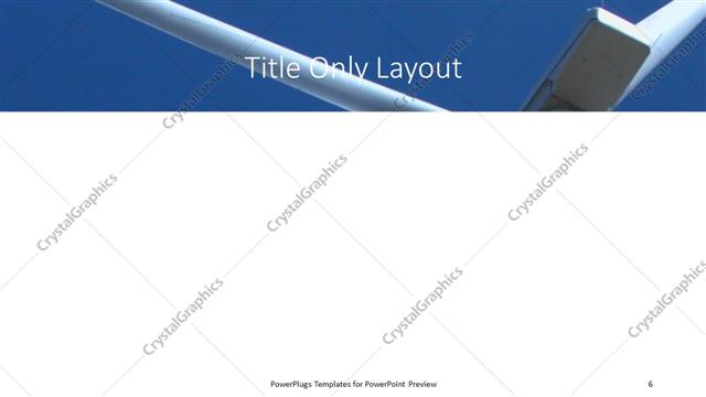 Title Only presentation slide layout