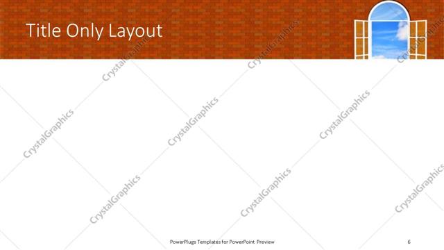 Title Only presentation slide layout