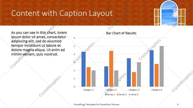 Content with Caption presentation slide layout