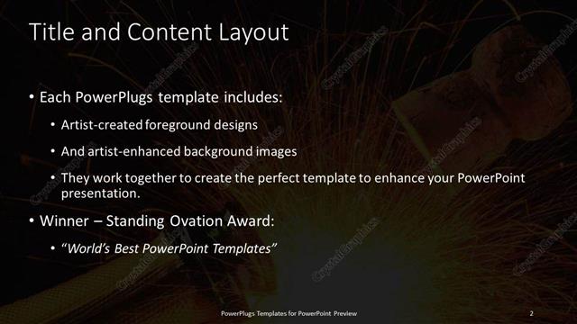 Title and Content presentation slide layout