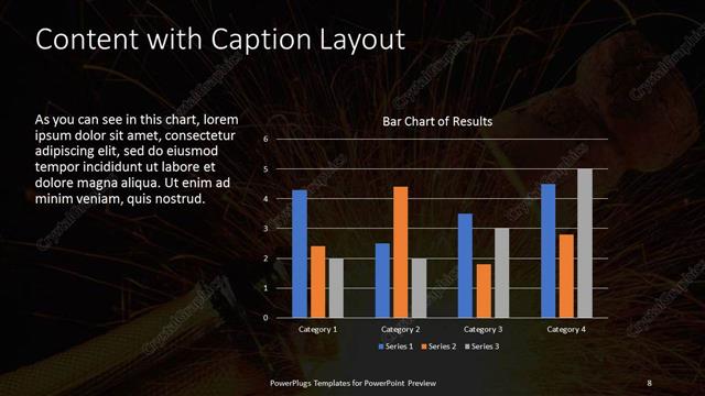 Content with Caption presentation slide layout
