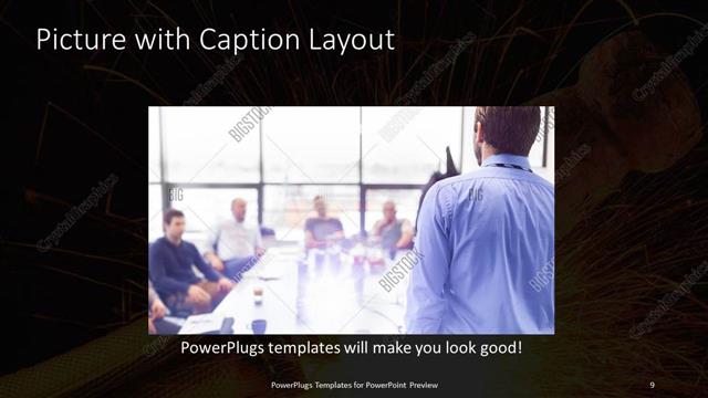 Picture with Caption presentation slide layout