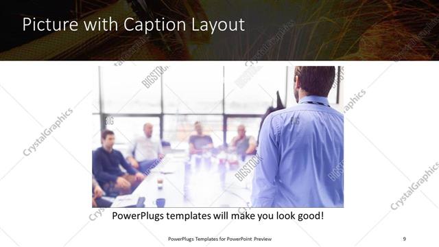 Picture with Caption presentation slide layout