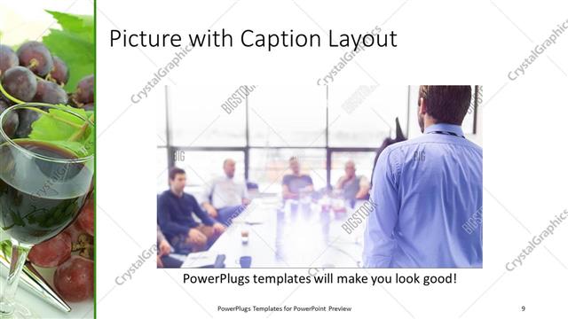 Picture with Caption presentation slide layout