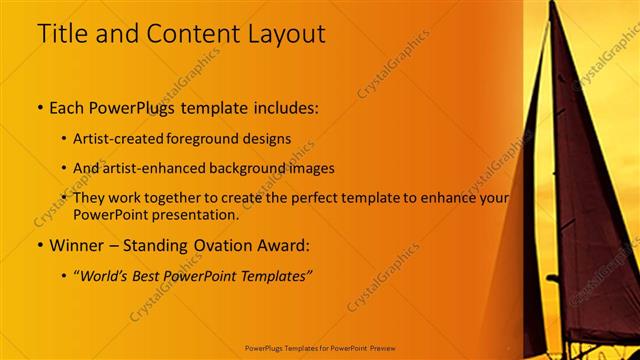 Title and Content presentation slide layout