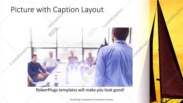 Picture with Caption presentation slide layout