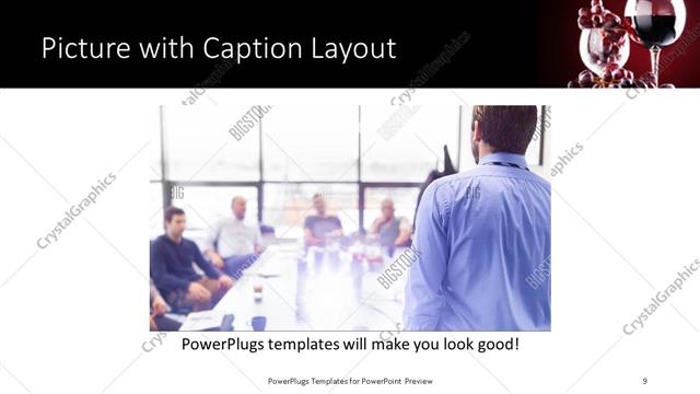 Picture with Caption presentation slide layout