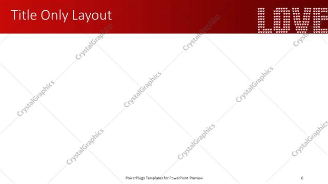 Title Only presentation slide layout