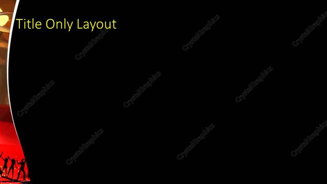 Title Only presentation slide layout