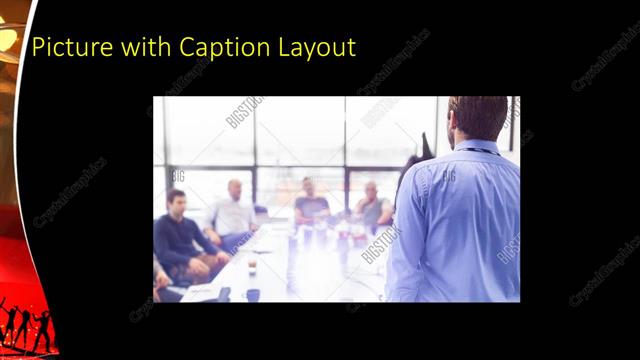 Picture with Caption presentation slide layout