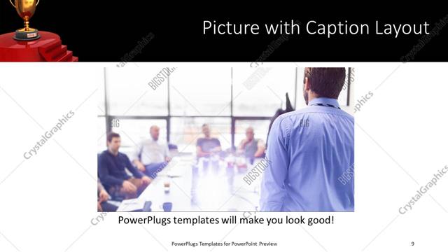 Picture with Caption presentation slide layout