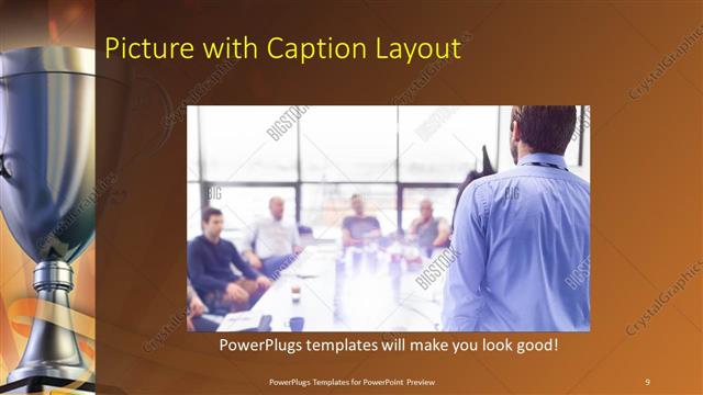 Picture with Caption presentation slide layout
