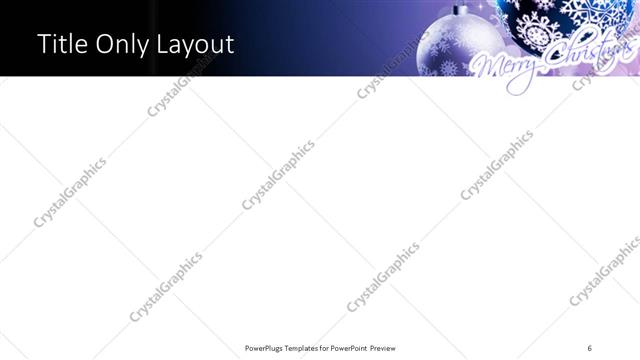 Title Only presentation slide layout