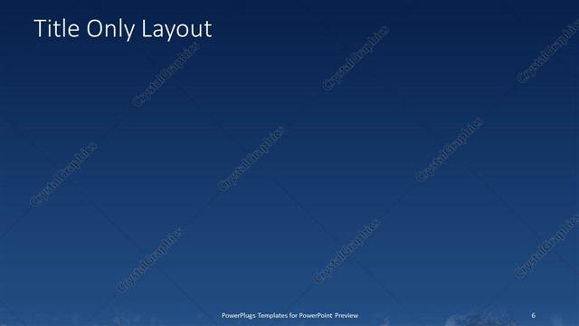 Title Only presentation slide layout