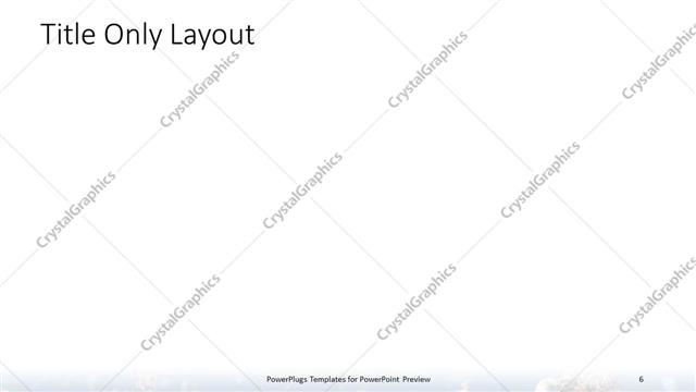 Title Only presentation slide layout