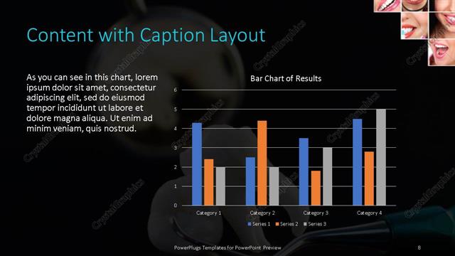 Content with Caption presentation slide layout