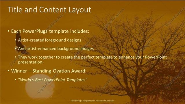 Title and Content presentation slide layout