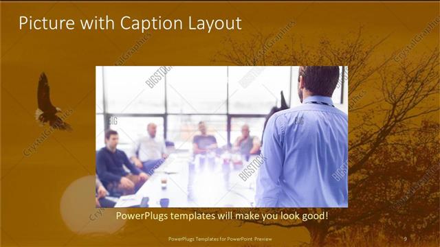 Picture with Caption presentation slide layout