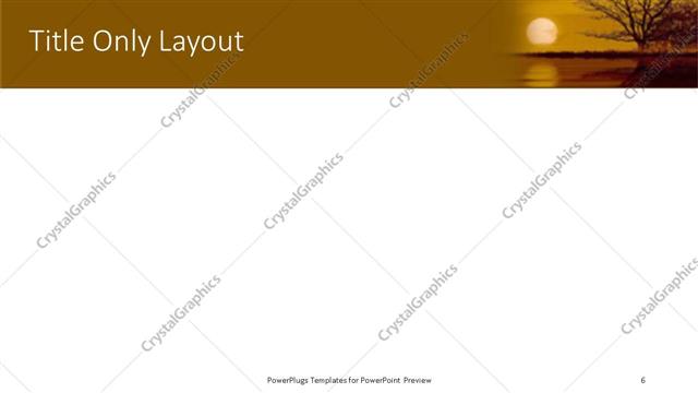 Title Only presentation slide layout