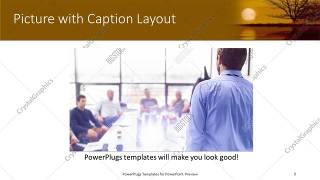 Picture with Caption presentation slide layout