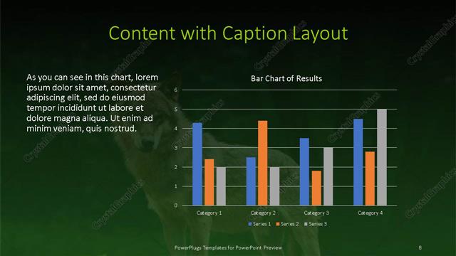 Content with Caption presentation slide layout