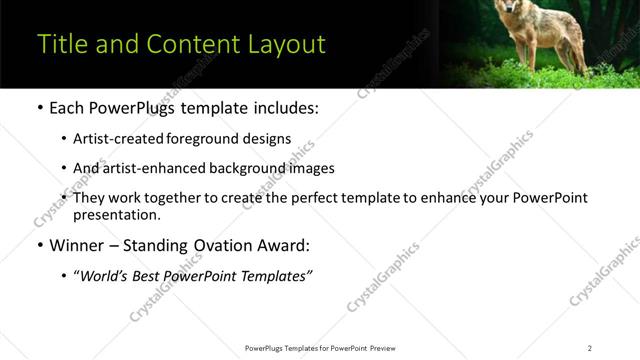 Title and Content presentation slide layout