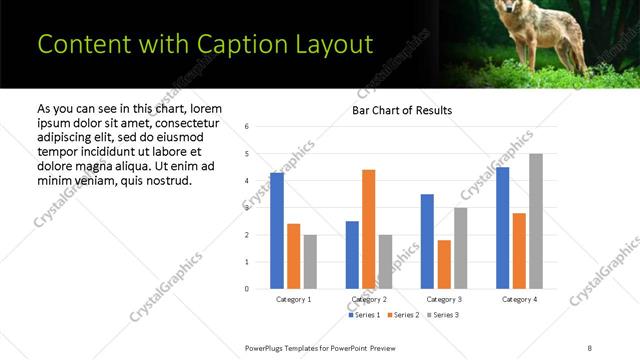 Content with Caption presentation slide layout