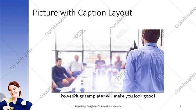 Picture with Caption presentation slide layout
