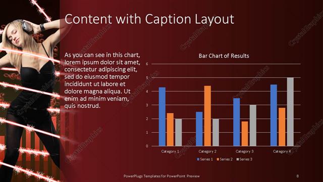 Content with Caption presentation slide layout