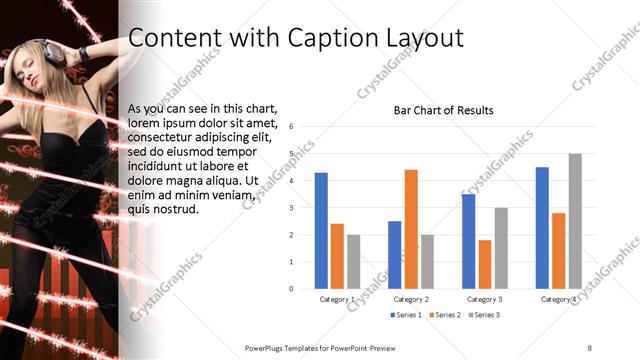 Content with Caption presentation slide layout