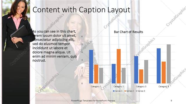 Content with Caption presentation slide layout