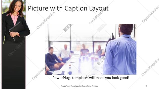 Picture with Caption presentation slide layout